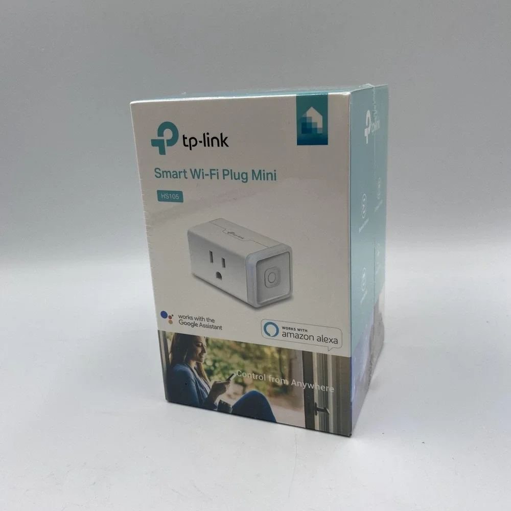 TP-Link Kasa Smart Wi-Fi Plug Mini HS105 Works with Alexa Google Assistant White